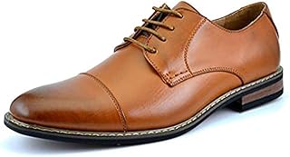 Mens Oxfords Shoes, Men's Lace-ups Formal Dress Derby, Leather Shoes for Men in Smart Cacual Shoes for Walking, Parade, Brogues, Suit, Wedding