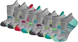 Women's RunDry Performance Heel Tab Athletic Socks, Available in S-L (8, 16, 24 Pairs)