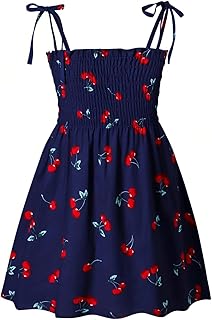 Girls Dresses, Toddler Dress, Little Toddler Girls' Flower Summer Strap Dresses,Backless Cute Floral Sundress for Kids
