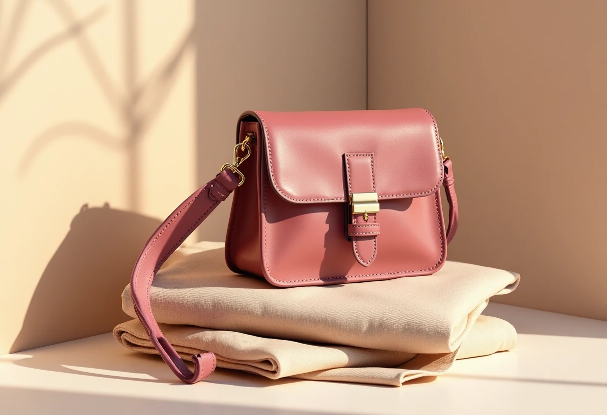 Luxuriöse Lederhandtasche